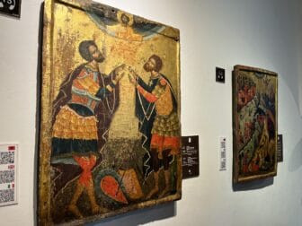 the 16th century icons in the museum in Berat in Albania