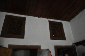 interior of House of Skenduli, a traditional house in Gjirokaster in Albania