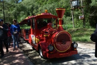 the Trenino to Blue Eye spring in Albania