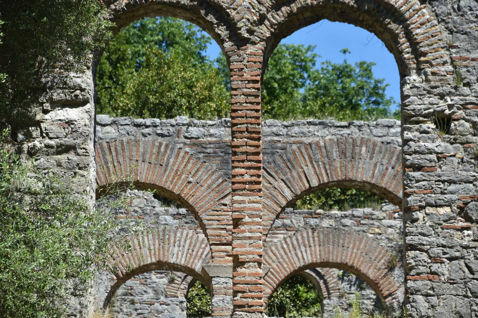 Butrint ruins in beautiful natural surroundings