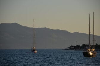 sea view seen from the town of Saranda, Albania