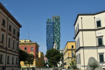 an angle of Tirana, Albania