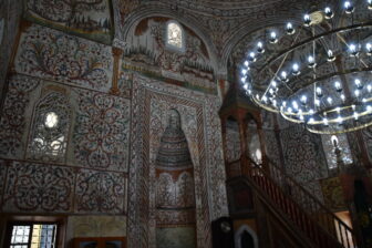 inside Jamia Ethem Bey Mosque in Tirana, Albania