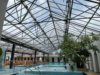 indoor pools at Poseidon, the hot spring facility on Ischia island in Italy