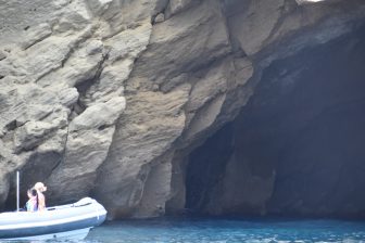 a cave of the Procida island seen from the sea