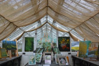 a small exhibition within the garden called Borde Hill in England