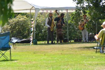 the musicians in the garden called Borde Hill in south England