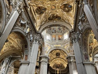 inside Basilica Santa Maria Maggiore in Bergamo, Italy