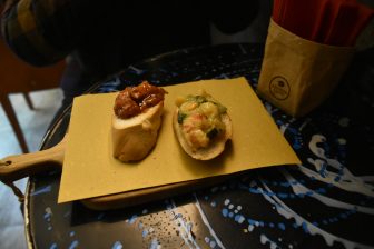 the cicchetti served in a small bar in Chioggia in Veneto, Italy