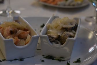 イタリアのヴェネト州にあるペッレストリーナのレストラン、Ai Pescatori のSaore'という郷土料理