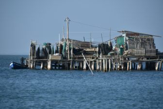 a platform located offshore of Pellestrina in Italy