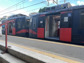 the train at the Sorrento Station