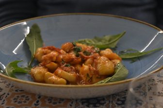 南イタリア、アマルフィのレストラン、Il Chiostro のニョッキ