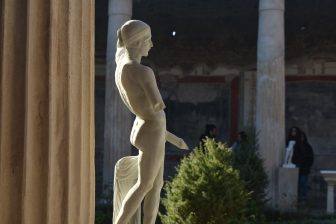 a statue in Pompeii, southern Italy