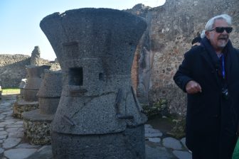 a guide in Pompeii, southern Italy