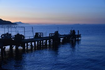 the pier of Sorrento in the southern Italy 