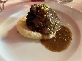 guinea fowl of Hosteria 700, a restaurant in Cremona, northern Italy