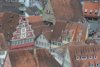 the roofs of the houses in Esslingen am Neckar, Germany