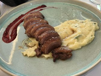 the duck dish of Ma Lo', a restaurant in Carpi in Italy