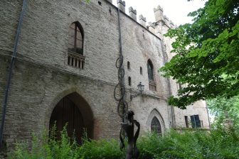 イタリアのエミリア・ロマーニャ州にある町、サン・セコンド・パルメンセのRocca dei Rossi城の外観