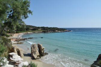 ギリシャのクレタ島東部のVoulisma Beach