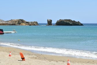 the view of Vai Palm Beach, one of the destinations of our eastern Crete tour in Greece