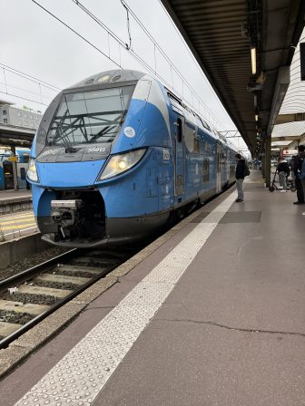 the train to Meximieux, the nearest station to Pérouges in France
