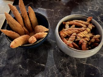 the foods at L'Officine , a bar in Lyon, France