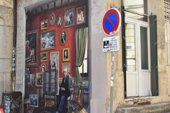 a beautiful mural in Lyon, France
