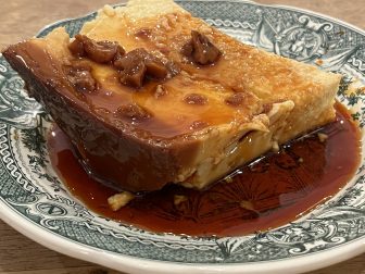 cream caramel of La Meuniere, a bouchon in Lyon, France