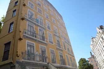 the large mural called Fresque des Lyonnais in Lyon, France