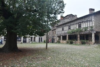 the main square of the village of Pérouges
