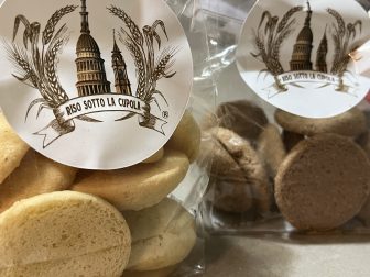 the biscuit made from rice bought in Novara in the northern Italy