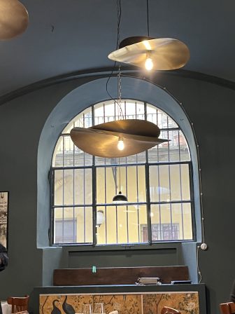 inside Antica Osteria Ai Vini, a restaurant in Novara in the northern Italy