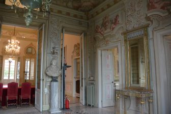 the interior of Villa Durazzo in Santa Margherita Ligure in Liguria, Italy