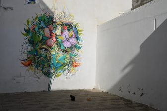 モロッコのアシラーにある壁絵の一つ