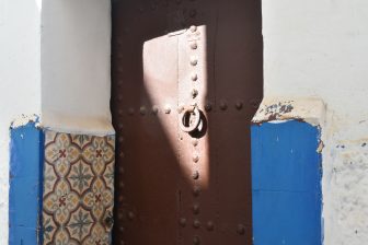 one of the houses within Oudaya Kasbah in Rabat, Morocco