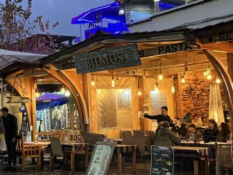 the restaurants which are like makeshift canteen in Chefchaouen in Morocco
