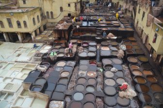 モロッコのフェズで有名なタンネリ・ショワラの風景