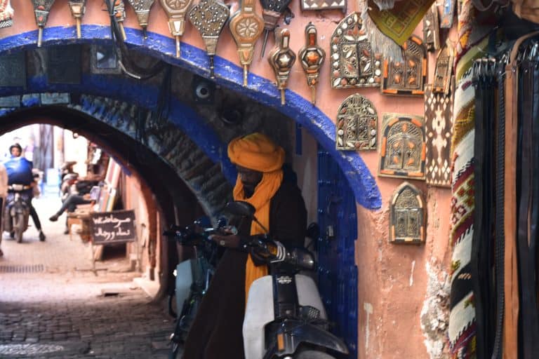 Walking through the hustle and bustle of the souk