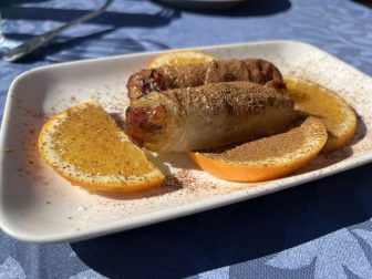 something called Brik we ate in Setti Fatma, a village in Ourika Valley in Morocco