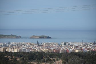 the town of Essaouira by the Atlantic sea in Morocco