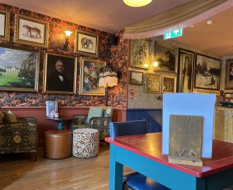 a cheerful pub in Alnwick in Northumberland, England