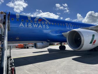 ミラノからエディンバラへの飛行は、ITAの機体のイージージェットで
