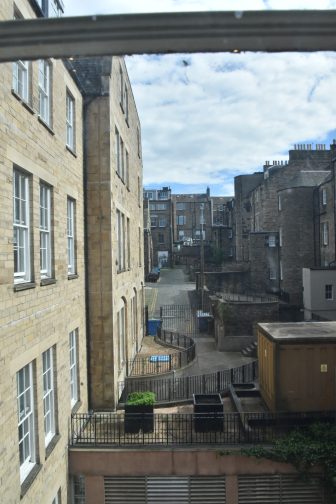 the view from the window of the room of Heeton Concept Apart Hotel, a hotel in Edinburgh, Scotland