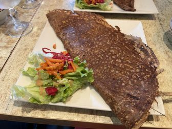 the galette we had at La Poterne, a restaurant in Moret-sur-Loing in France
