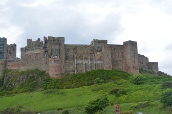 Bamburgh Castle in Northumberland in England