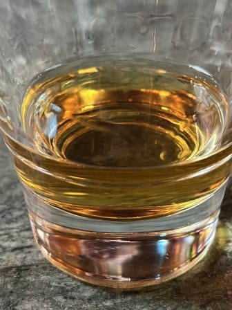 a glass of Scotch Whisky at the Whiski Bar in Edinburgh, Scotland