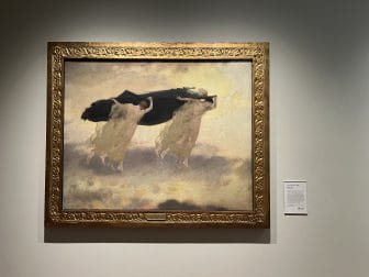 スコットランドのエディンバラにある国立美術館内のスコットランドの近代画家化の絵