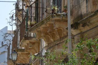 the houses in Galatina in Apulia in southern Italy